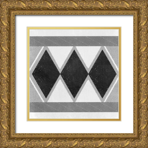 Boho Psych Gold Ornate Wood Framed Art Print with Double Matting by Prime, Marcus