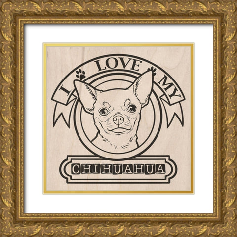Pet Love 1 Gold Ornate Wood Framed Art Print with Double Matting by Prime, Marcus