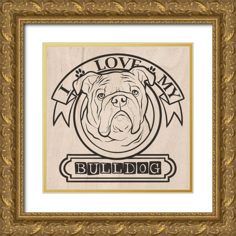 Pet Love 2 Gold Ornate Wood Framed Art Print with Double Matting by Prime, Marcus