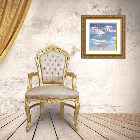 Reach For The Sky Gold Ornate Wood Framed Art Print with Double Matting by Prime, Marcus