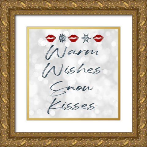 Warm Wishes Gold Ornate Wood Framed Art Print with Double Matting by Prime, Marcus