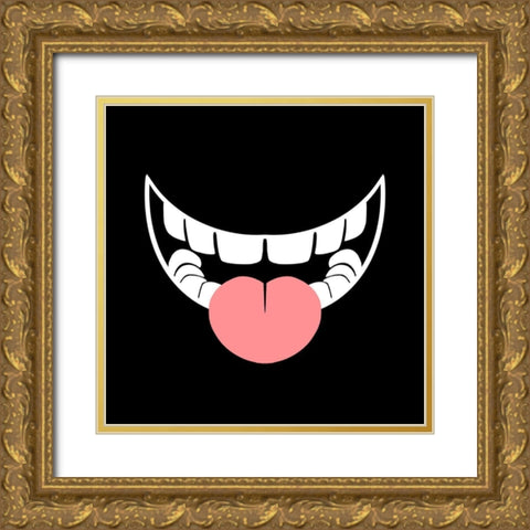 Smiling 1 Gold Ornate Wood Framed Art Print with Double Matting by Prime, Marcus