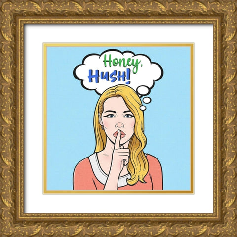 Honey Hush 2 Gold Ornate Wood Framed Art Print with Double Matting by Prime, Marcus