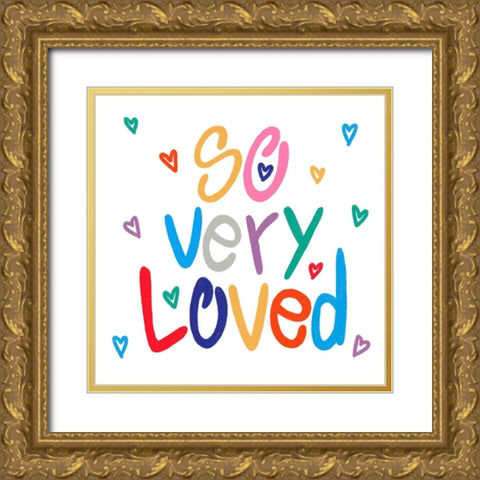 So Very Loved 3 Gold Ornate Wood Framed Art Print with Double Matting by Prime, Marcus