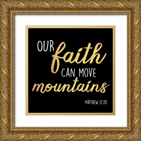 Move Mountains Gold Ornate Wood Framed Art Print with Double Matting by Prime, Marcus
