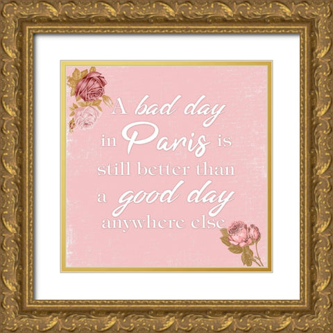 A Good Day Gold Ornate Wood Framed Art Print with Double Matting by Prime, Marcus
