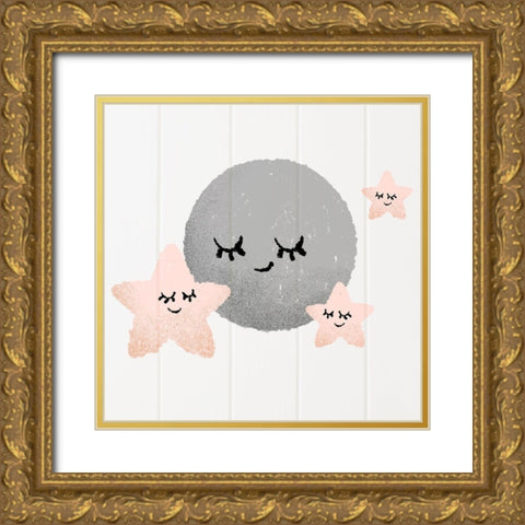 Sleepy Friends 2 Gold Ornate Wood Framed Art Print with Double Matting by Prime, Marcus