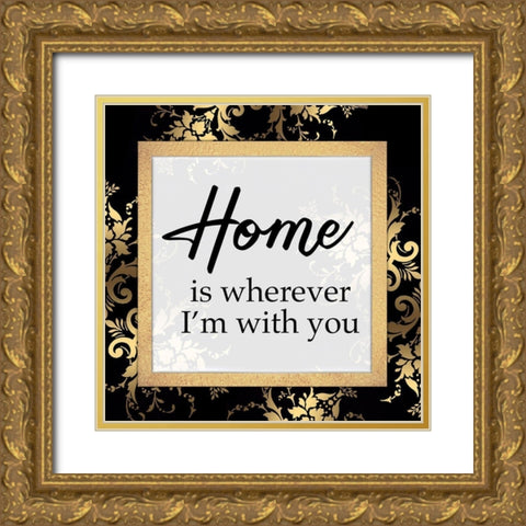 Golden Home Gold Ornate Wood Framed Art Print with Double Matting by Prime, Marcus