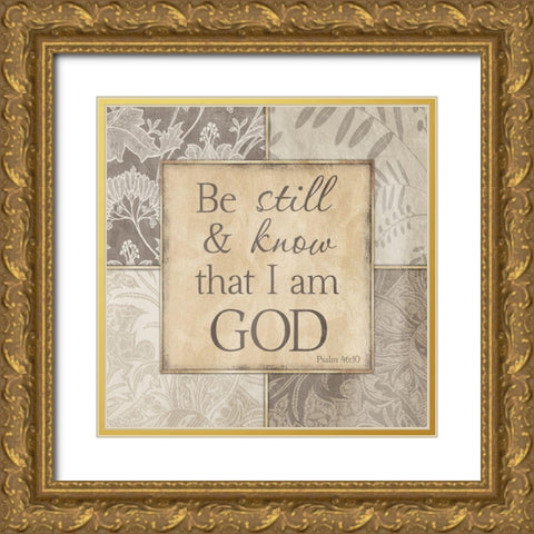 I Am God Gold Ornate Wood Framed Art Print with Double Matting by Prime, Marcus
