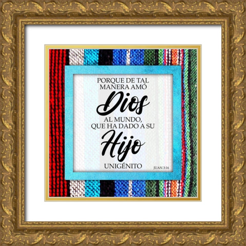 Hijo Unigenito Gold Ornate Wood Framed Art Print with Double Matting by Prime, Marcus