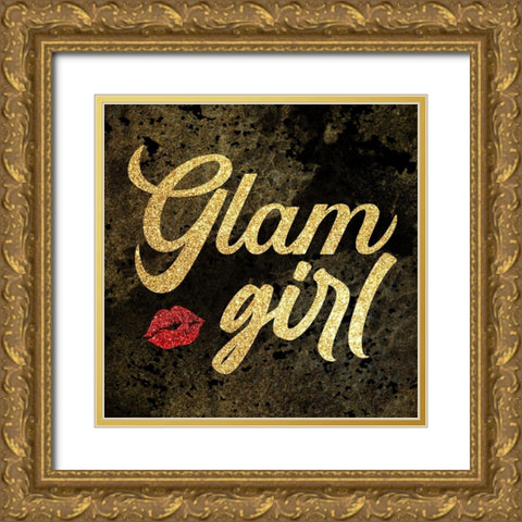 Glam Girl Gold Ornate Wood Framed Art Print with Double Matting by Prime, Marcus