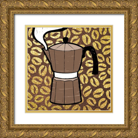 Life After Coffee 3 Gold Ornate Wood Framed Art Print with Double Matting by Prime, Marcus