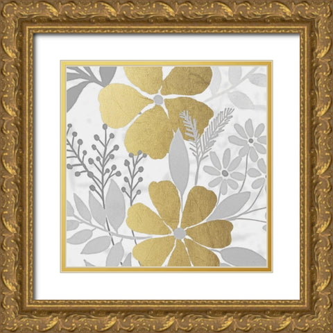 Golden Spring Bunch 1 Gold Ornate Wood Framed Art Print with Double Matting by Prime, Marcus