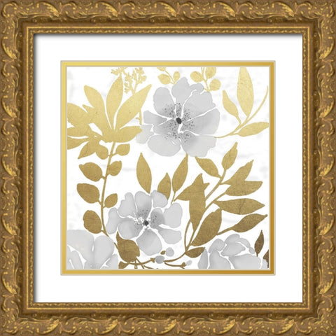 Gold Mid Day Bouquet 1 Gold Ornate Wood Framed Art Print with Double Matting by Prime, Marcus