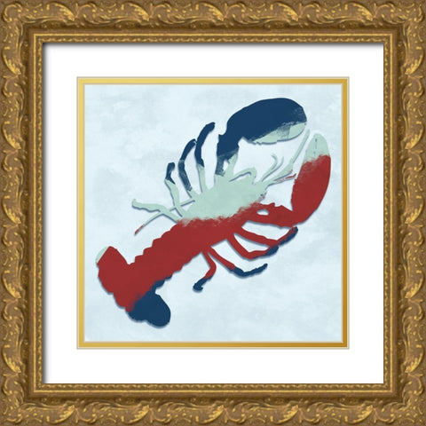 Crawling Sea Life Gold Ornate Wood Framed Art Print with Double Matting by Prime, Marcus