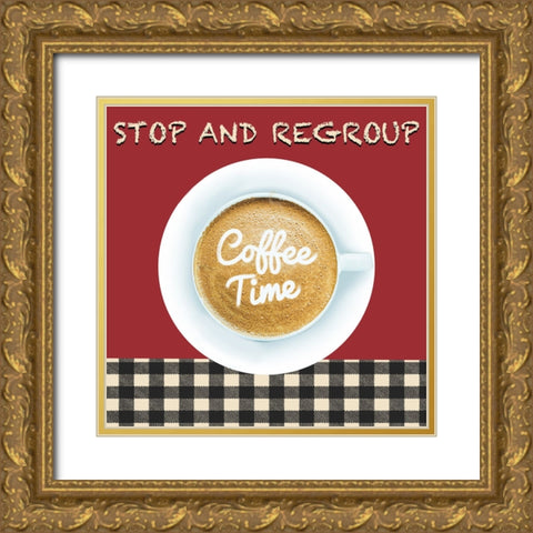 Kitchen Cafe Gold Ornate Wood Framed Art Print with Double Matting by Prime, Marcus