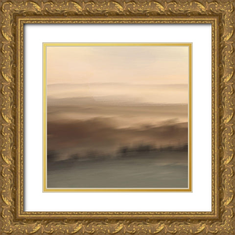 Distant Fields 1 Gold Ornate Wood Framed Art Print with Double Matting by Prime, Marcus