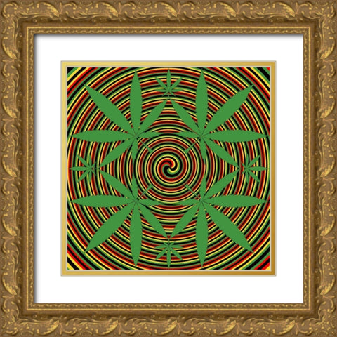 Deep Thoughts Gold Ornate Wood Framed Art Print with Double Matting by Prime, Marcus