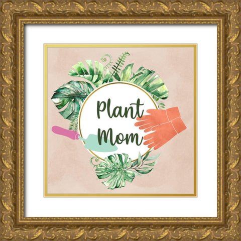 Gradening Mom Gold Ornate Wood Framed Art Print with Double Matting by Prime, Marcus