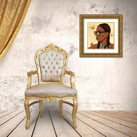 Fierce And Powerful 2 Gold Ornate Wood Framed Art Print with Double Matting by Prime, Marcus