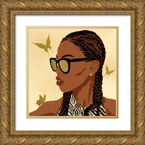 Fierce And Powerful 2 Gold Ornate Wood Framed Art Print with Double Matting by Prime, Marcus