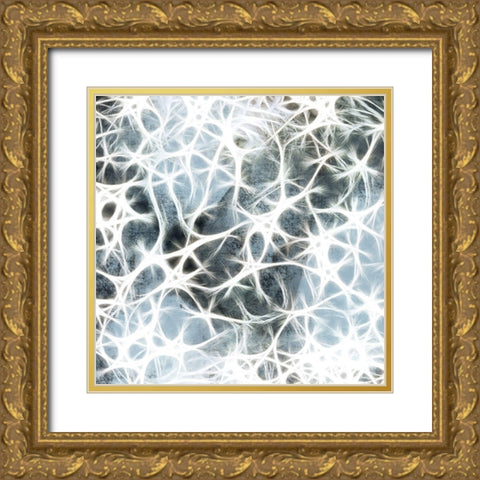 Energetic Thoughts 1 Gold Ornate Wood Framed Art Print with Double Matting by Prime, Marcus
