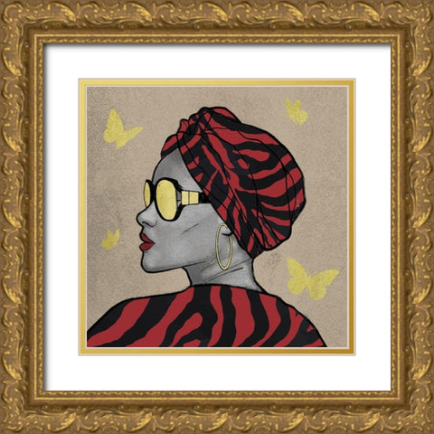 Breathtaking Natural Queen 1 Gold Ornate Wood Framed Art Print with Double Matting by Prime, Marcus