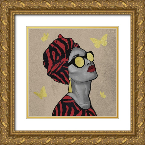 Breathtaking Natural Queen 2 Gold Ornate Wood Framed Art Print with Double Matting by Prime, Marcus