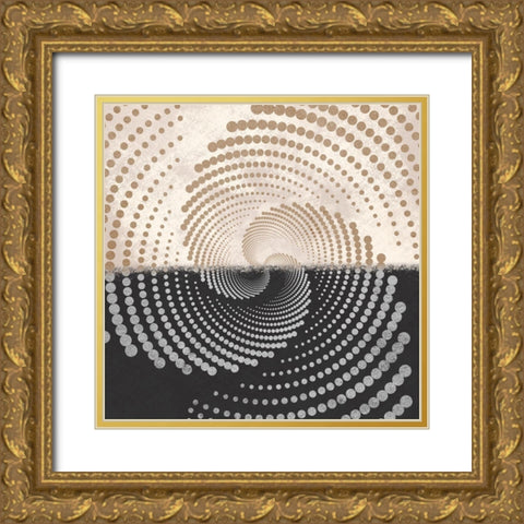 Articulated Surface Gold Ornate Wood Framed Art Print with Double Matting by Prime, Marcus