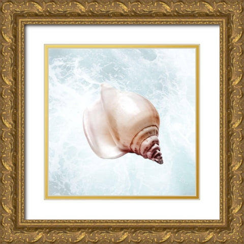 Sunshine Infused Shell 3 Gold Ornate Wood Framed Art Print with Double Matting by Prime, Marcus
