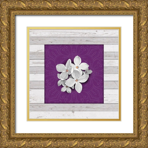 Janes Tray 1 Gold Ornate Wood Framed Art Print with Double Matting by Miller, Savannah