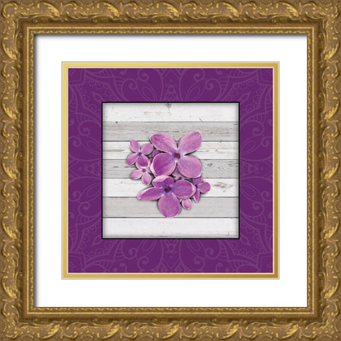 Janes Tray 2 Gold Ornate Wood Framed Art Print with Double Matting by Miller, Savannah