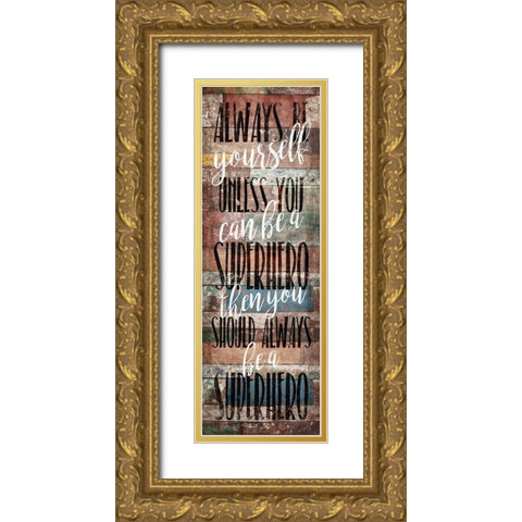 Always Be Gold Ornate Wood Framed Art Print with Double Matting by Villa, Mlli