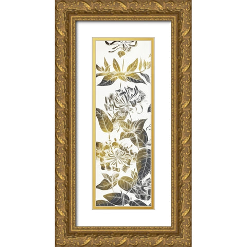 Look Through the Flowers One Gold Ornate Wood Framed Art Print with Double Matting by Villa, Mlli