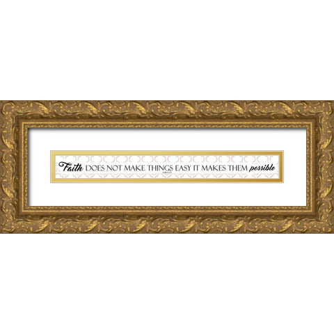 Makes Easy Gold Ornate Wood Framed Art Print with Double Matting by Villa, Mlli