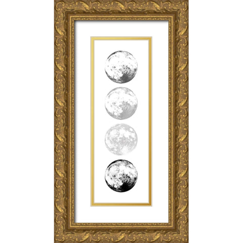 Moon Shade Gold Ornate Wood Framed Art Print with Double Matting by Villa, Mlli