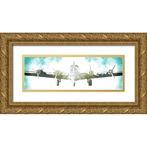 Time To Fly Gold Ornate Wood Framed Art Print with Double Matting by Villa, Milli