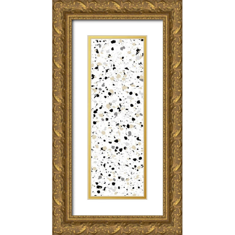 Steal Speckle 2 Gold Ornate Wood Framed Art Print with Double Matting by Villa, Milli