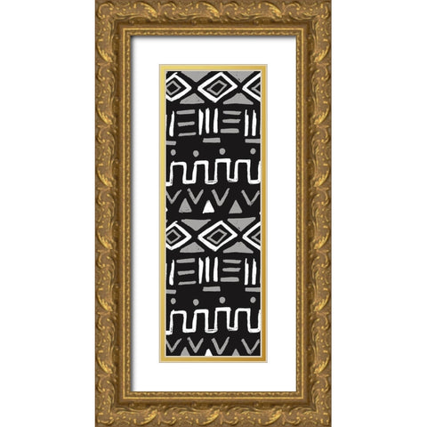 Slate Tribe Gold Ornate Wood Framed Art Print with Double Matting by Villa, Milli