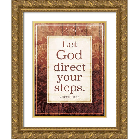 God Direct Gold Ornate Wood Framed Art Print with Double Matting by Villa, Mlli