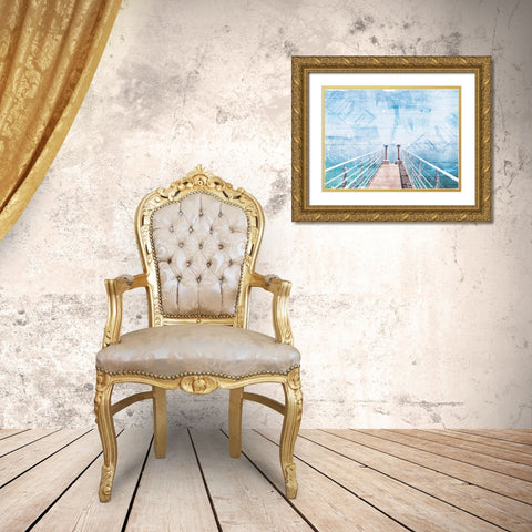 Out To See Gold Ornate Wood Framed Art Print with Double Matting by Villa, Milli
