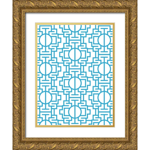Tech Wall Gold Ornate Wood Framed Art Print with Double Matting by Villa, Milli