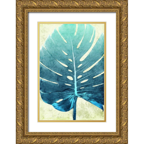 Bright Leaf Gold Ornate Wood Framed Art Print with Double Matting by Villa, Milli