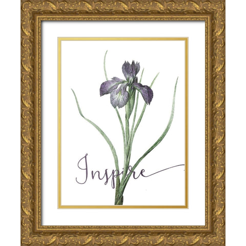 Inspire Gold Ornate Wood Framed Art Print with Double Matting by Villa, Mlli