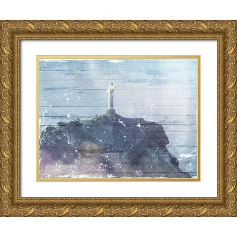 Look Above Gold Ornate Wood Framed Art Print with Double Matting by Villa, Mlli