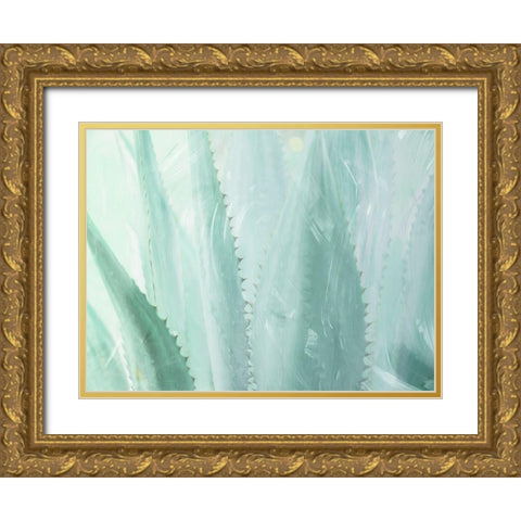 Relaxing Point Gold Ornate Wood Framed Art Print with Double Matting by Villa, Milli