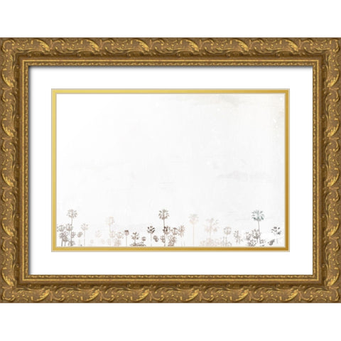 Palms To Palms Gold Ornate Wood Framed Art Print with Double Matting by Villa, Mlli