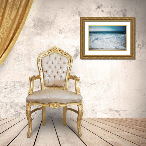 Close Waves Gold Ornate Wood Framed Art Print with Double Matting by Villa, Milli