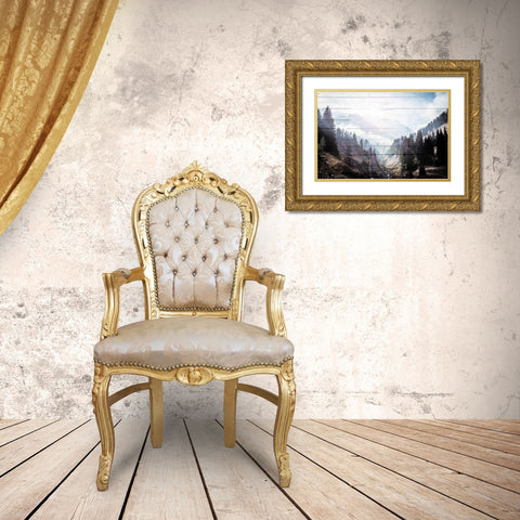 Bright Woods Gold Ornate Wood Framed Art Print with Double Matting by Villa, Mlli