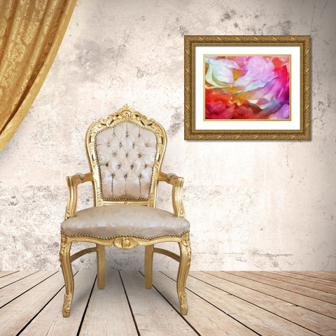 Colorful Blend Mate Gold Ornate Wood Framed Art Print with Double Matting by Villa, Mlli
